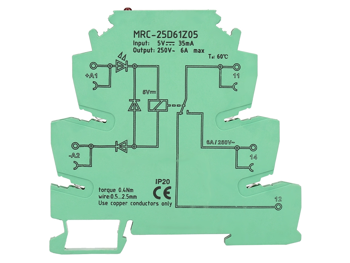 Módulo de Relé Electromagnético Plc 25d61z05 5v S/MARCA