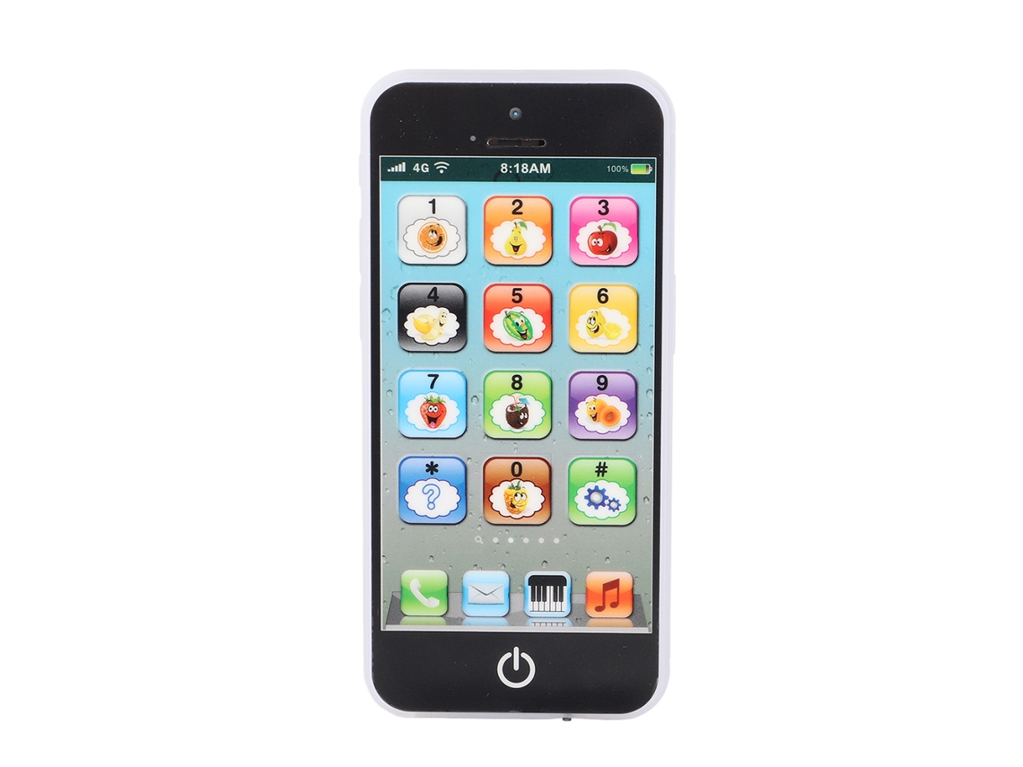 Mali brinquedo Telefone Infantil com Música e Aprendizado em Inglês, Educativo para Bebês