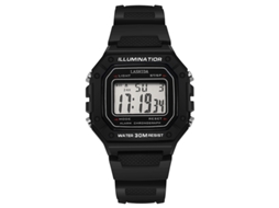 (preto) Relógio Digital, Visor Led, Pulseira Esportiva Quadrada De Silicone, Resistente A Choques E À Prova D'água.