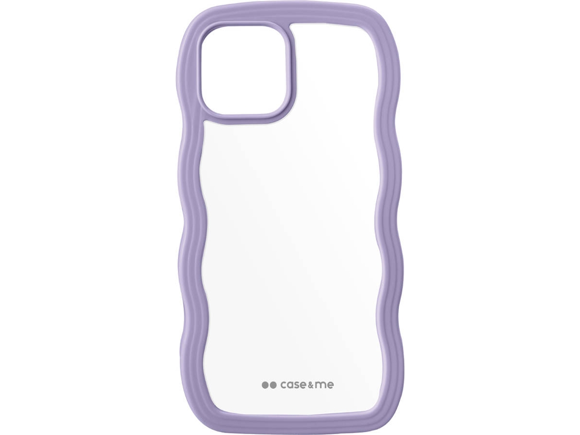 Capa SBS Wavy iPhone 15 (Transparente/Lilás)