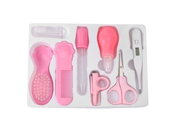 Mali kit de Cuidados Infantil Novo Bebê Tesouras Unhas Termômetro Acessórios Seguros Vermelho