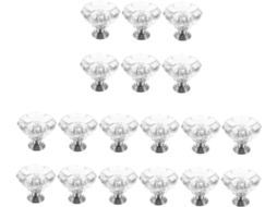 Uonlytech Conjunto De 18-puxadores Cristal Para Gavetas Armários E Portas