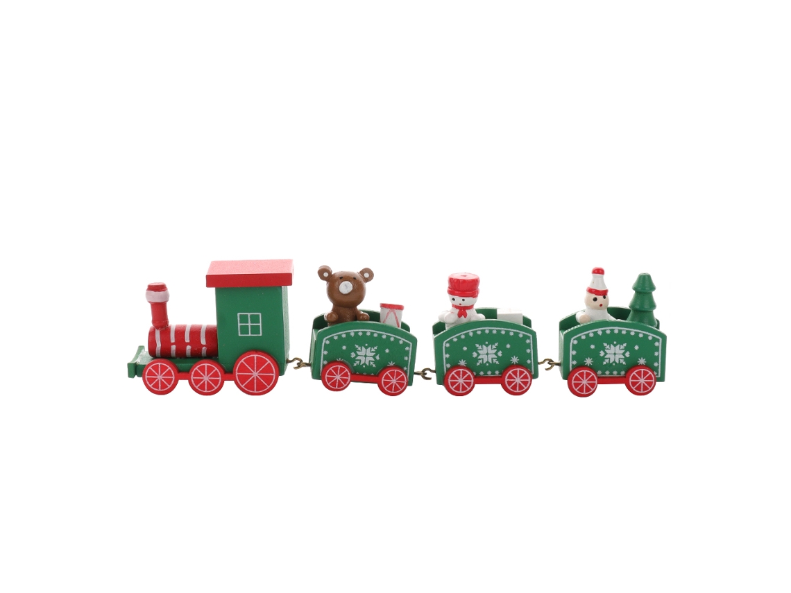Trenzinho Natal Verde Decorativo Seguro Sem Cheiro Combo