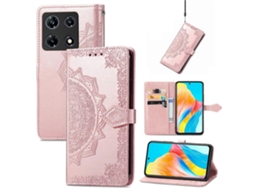 Capa De Couro Para Celular Com Estampa De Flor De Mandala