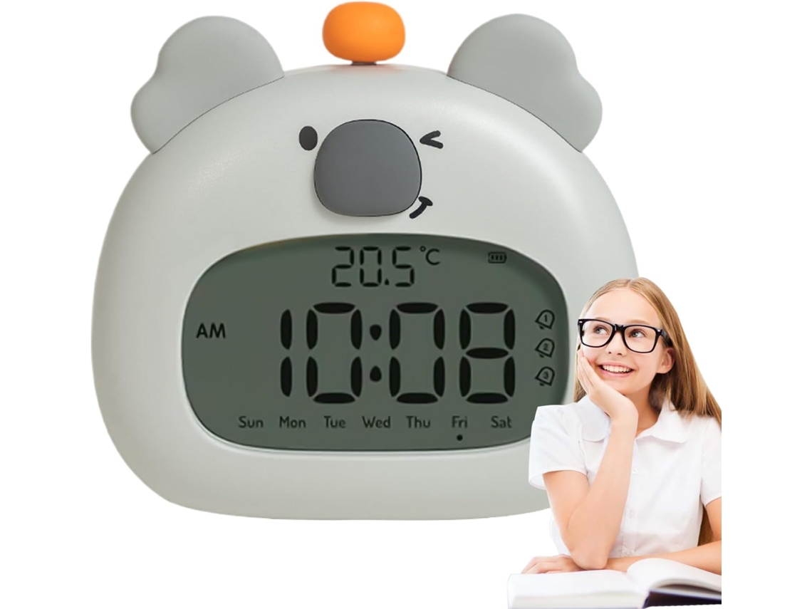 Despertador Infantil Fofo De Coala Com Música Para O Quarto