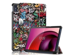 Capa De Couro Sintético Colorido Com Desenho Para Tablet Lenovo Tab M10 5g 10.6'' Com Fechamento Magnético Triplo.