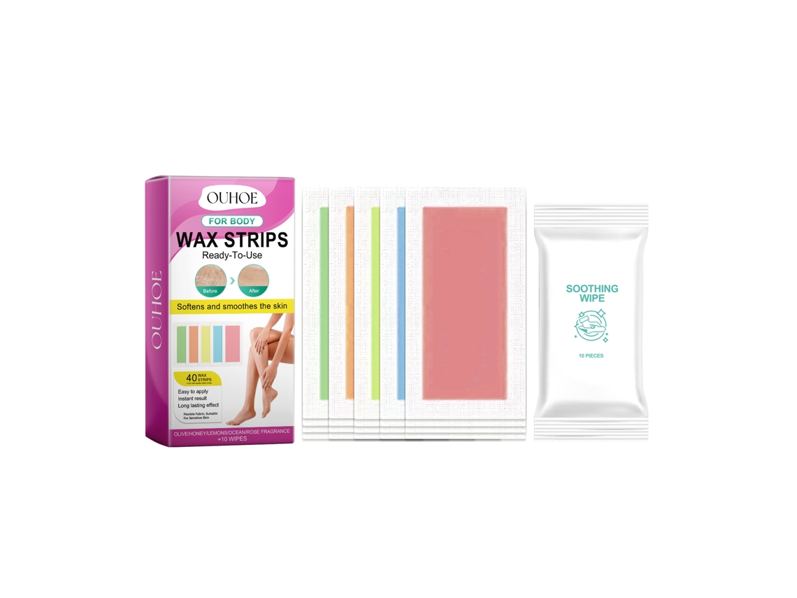 Depilação Profissional com Fitas de Cera LAXISCREED para Pele Suave e Hidratada