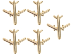 Conjunto De 5 Broches De Avião Em Metal Maciço, Estilo Vintage, Para Lapela, Acessórios Femininos.