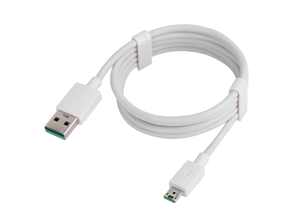Cabo Micro USB 5A 1m Branco com TPE | EOOCOO