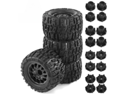 Peças Pneus Rodas Aros Para Tamiya Arrma Fs Racing Mjx Zd Rlaarlo 1/10 Rc Carro Veículos Modelos Peças De Reposição Acessórios W198