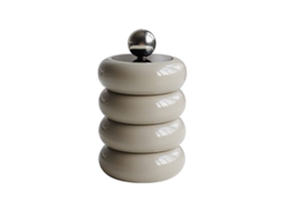 Suporte para Palitos de Algodão com Tampa Doughnut 4 Camadas Estilo Nórdico Khaki S/MARCA