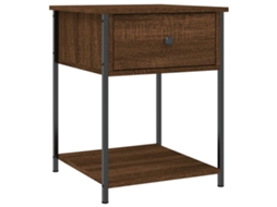 Bedside Table, Bedside Tables Vidaxl Marrom Madeira Processada (n/a)
