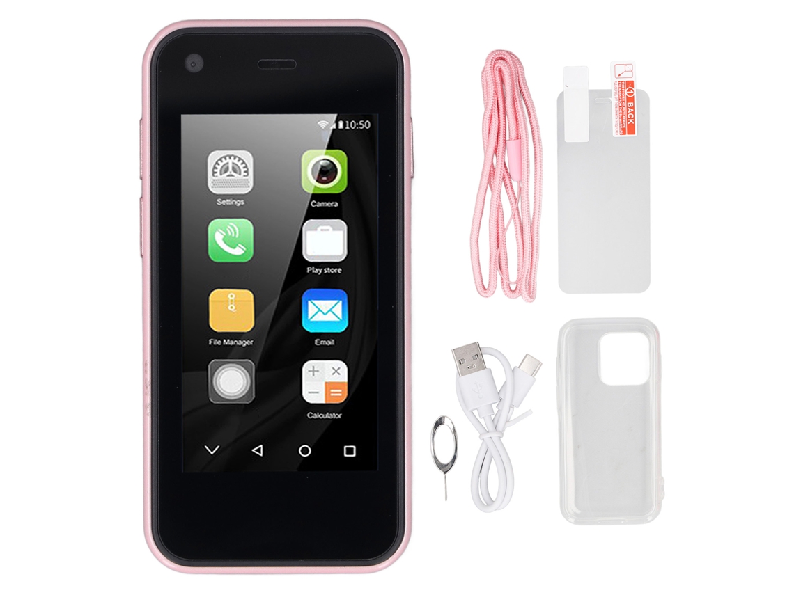 SOYES Xs13 Pro 3g, Teléfono Pequeno, 2.5", LCD, 2gb+16gb, Câmara 2mp/5mp, Android 9, Rosa