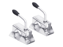 Vidaxl Braçadeiras De Roda Jóquei 2 Pcs 13,5x6,5x14 Cm Aço Galvanizado