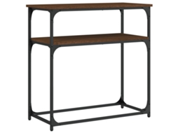 Console Table, Console Tables Vidaxl Marrom Madeira Processada (n/a)