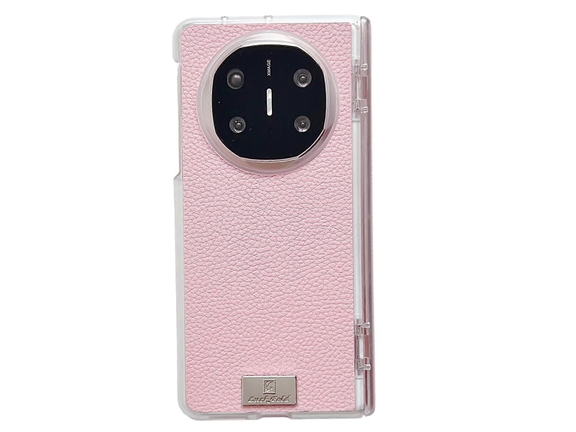 Capa De Celular Com Textura De Lichia E Eixo De Mola Transparente