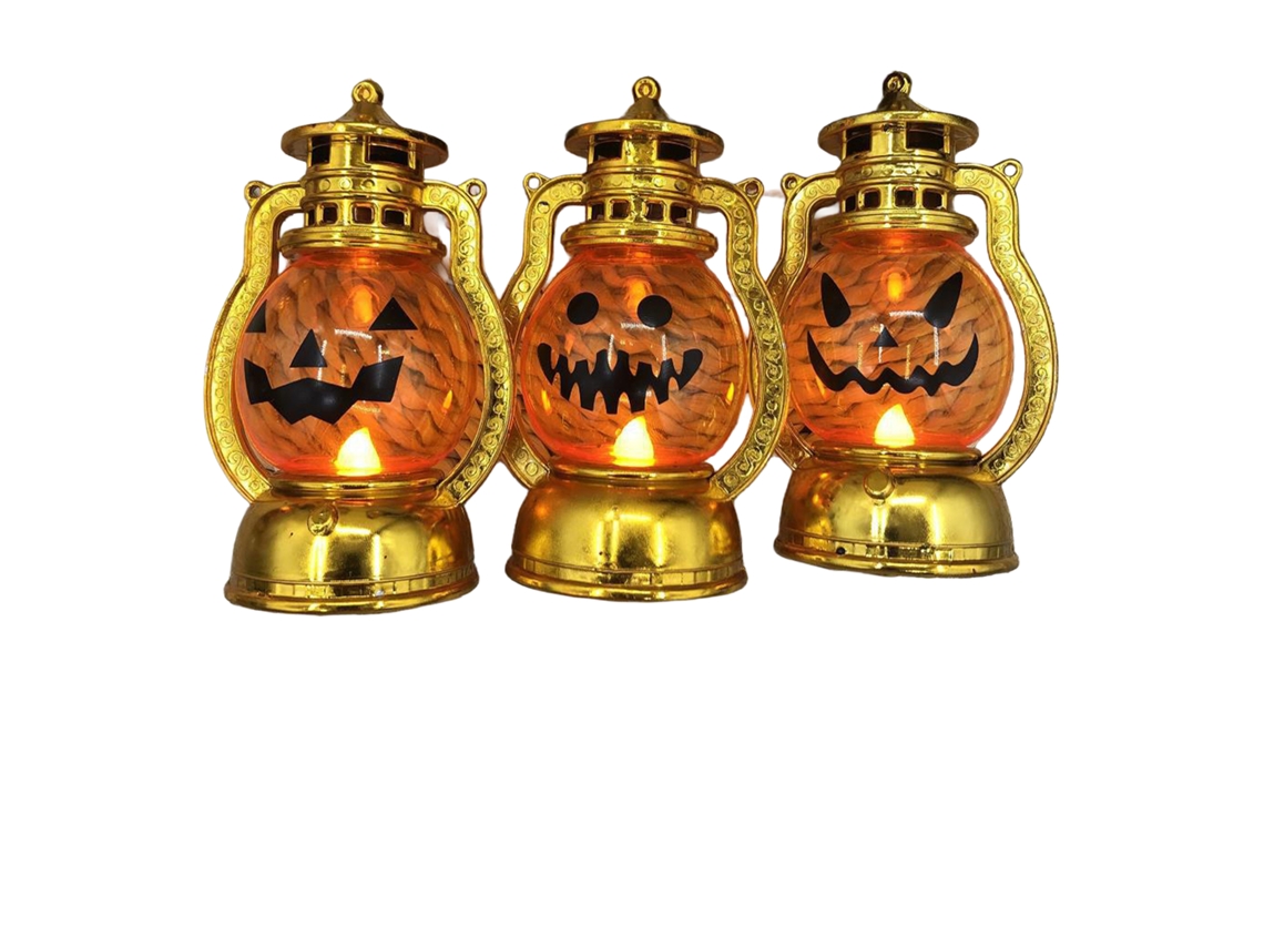 Laxiscreed Abóbora Decorativa De Halloween Com Iluminação Para Crianças E Ambientes Assustadores