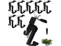 Inoomp Suportes de Parede Ajustáveis para Tijolos, Kit de 8 Peças, Ganchos de Metal para Pendurar Decorações Ejardim, CHABERLU