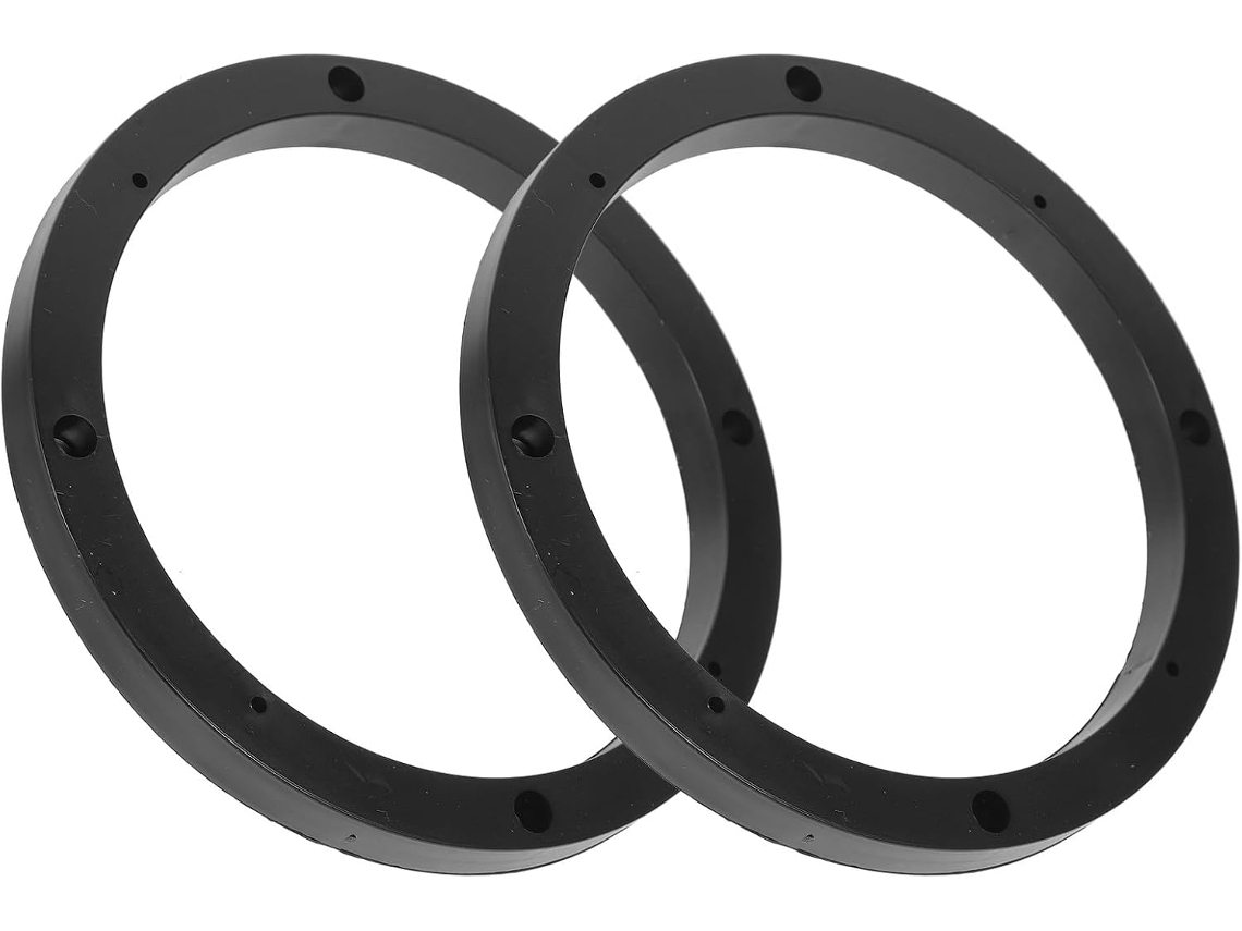 Anéis Espaçadores De Plástico Preto De 6,5 Polegadas, 2 Peças, Adaptadores