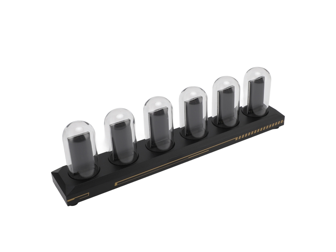 Relógio Digital com Tela Ips de 1.14 Polegadas Led Rgb para Decoração de Ambientes
