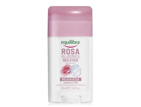 Desodorante em hidratante de rosas com ácido hialurônico - 50 ml Equilibra