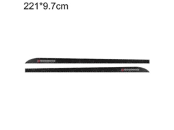 Adesivos De Aparência Lateral Em Fibra De Carbono Para Bmw Performance Badge Decal Sticker Sport 221 Cm X 9,7 Cm