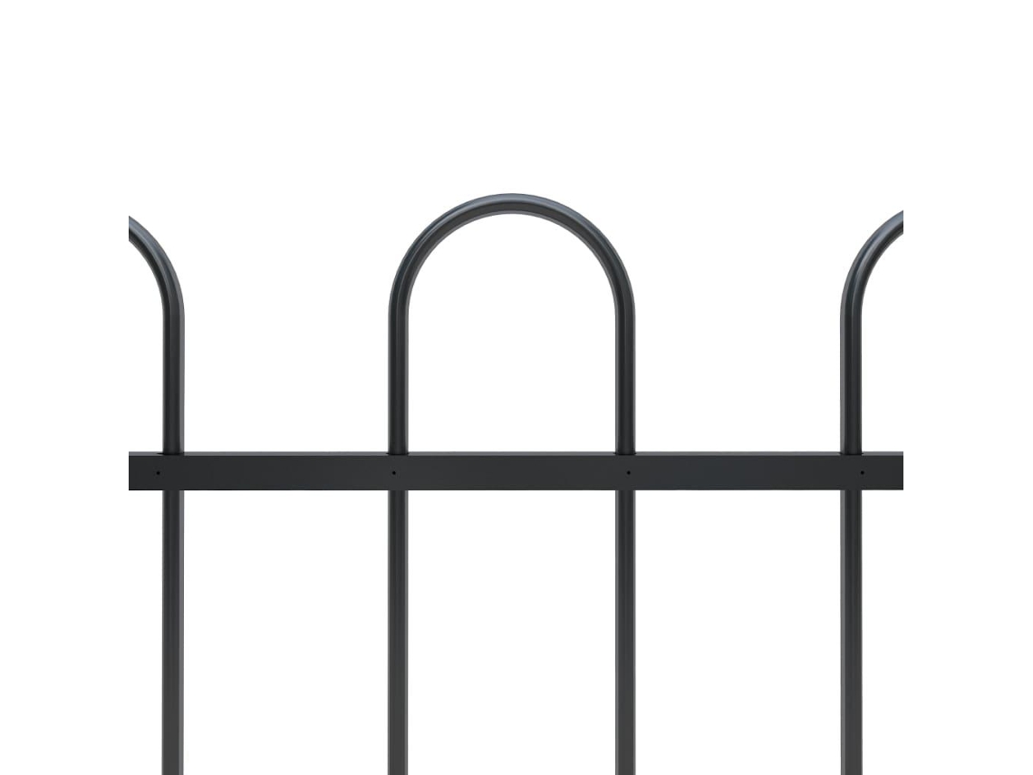 Garden Fence, Garden Fences Vidaxl Preto Aço (n/a)