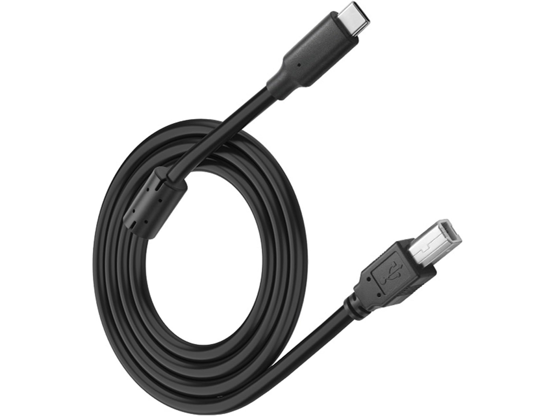 Cabo Usb-c Tipo B Para Scanner E Impressora, Cabo De Dados Usb 2.0 Com Configuração.