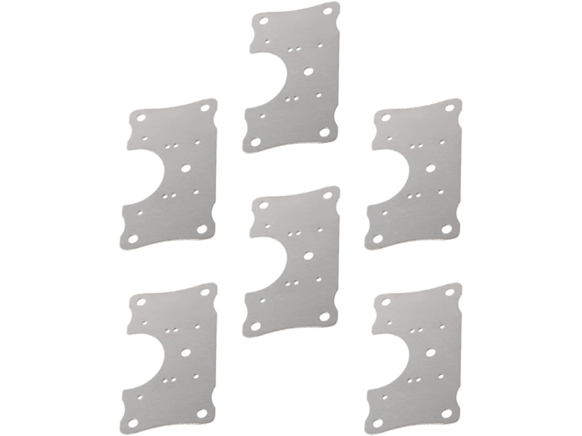 Alipis Conjunto De 6-placas Reparo Para Dobradiças Armários Cozinha Em Aço Inoxidável Com Parafusos Montagem Portas