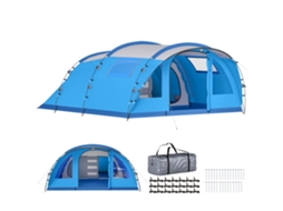 Tenda Túnel 5 Pessoas Com 3 Quartos E 4 Janelas, Impermeável