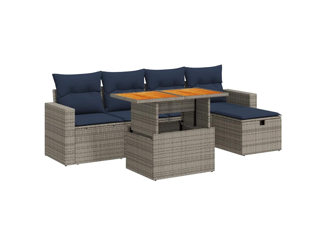 Garden Sofa Set, Garden Sofa Sets Vidaxl Cinzeto Rattan / Vime (n/a)