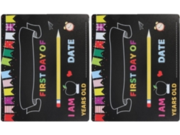 Conjunto De 2 Quadros Negros Reutilizáveis Para A Volta Às Aulas, Tamanho Compacto, Superfície Lisa