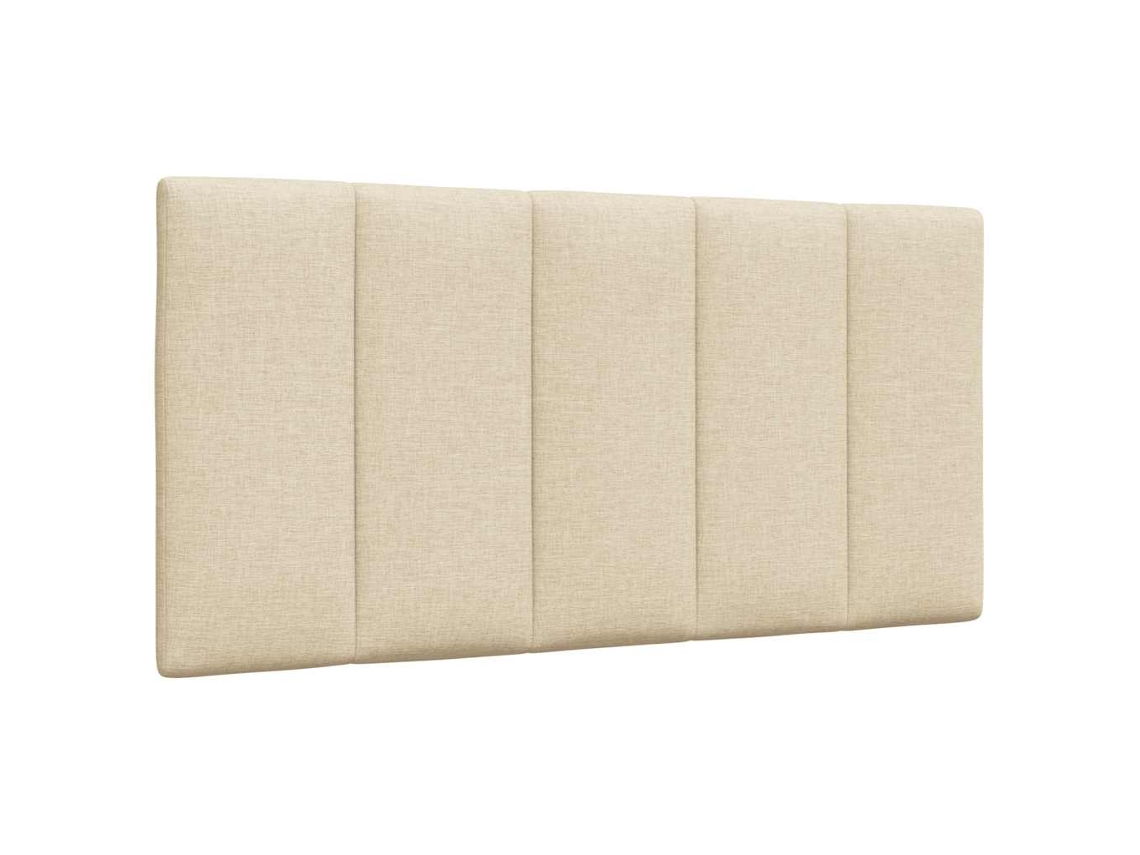 Vidaxl Almofadão De Cabeceira Hanko 100 Cm Tecido Creme
