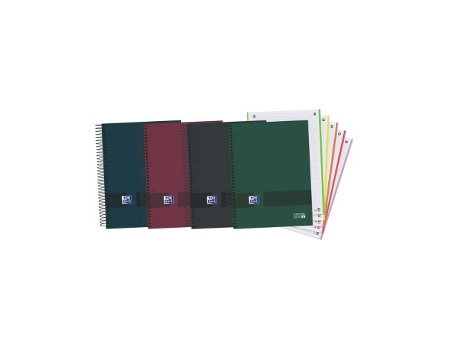 Livro Paq/5 Cuaderno Espiral A4 120h 90g Cuad 5x5 Microperforado Oxfordamp-you Colores Neutros De Desconocido (espanhol)