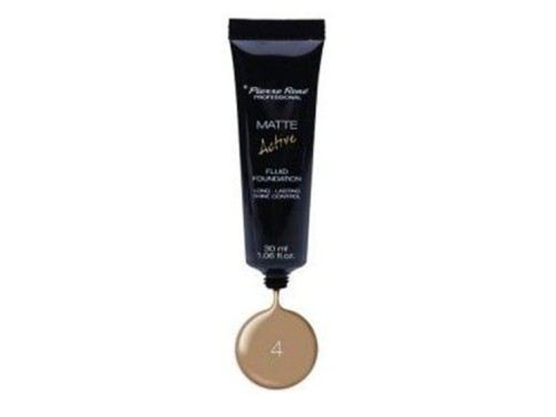PIERRE RENE Base Fluida Ativa Matte 04 Bege