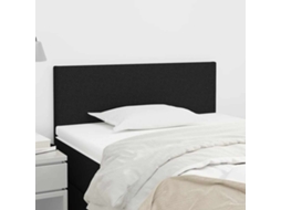Vidaxl Cabeceira De Cama Tecido 80x5x78/88 Cm Preto