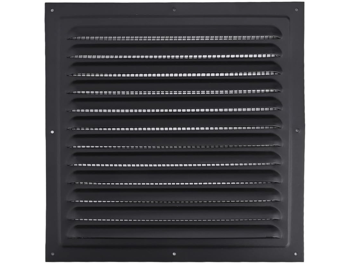 Grelha De Ventilação Quadrada De Alumínio (300 X 300 Mm) Com Malha, Para