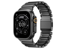 Bracelete Apple Watch Silicone Revestimento Aço Inoxidável Fecho Magnético XIAOMOYU