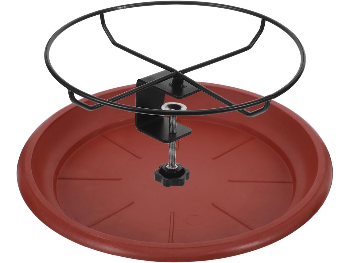Alimentador de Pássaros Suspenso Inoomp para Exteriores com Grande Capacidade, Alimentador de Encaixe e Suporte para CHABERLU