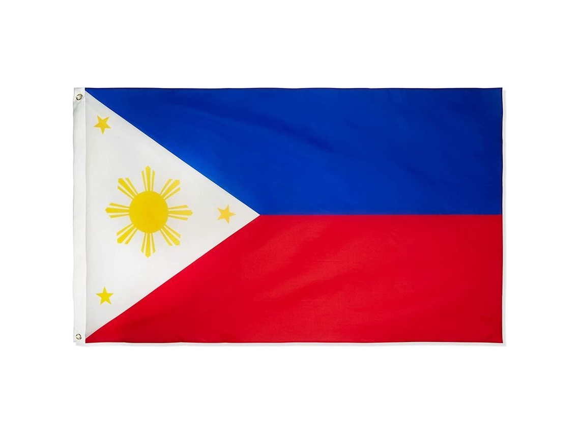Bandeira Filipinas 3x5 Pés Poliéster 2 Unidades Nova Line S/MARCA