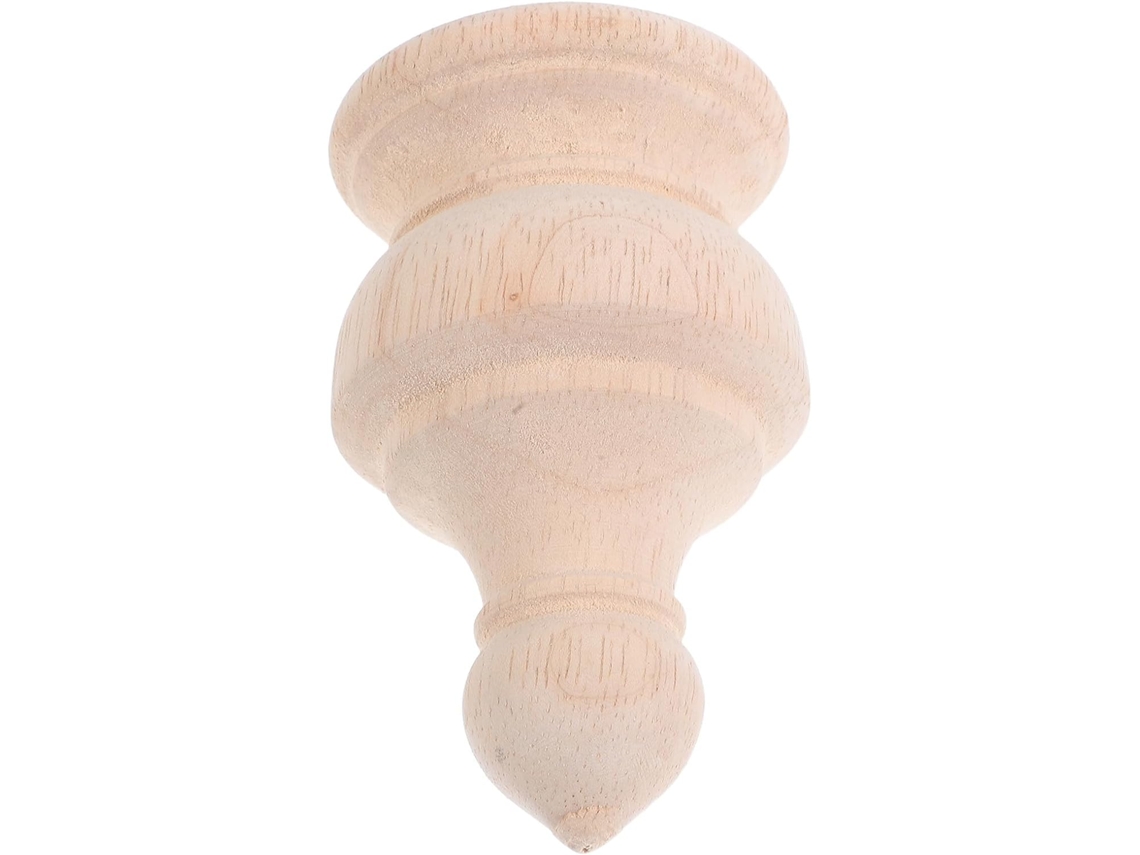 Kichouse Ornamentos Europeus de Madeira para Móveis de Madeira Maciça, Tampas Decorativas para Cabeceiras de Cama com CHABERLU