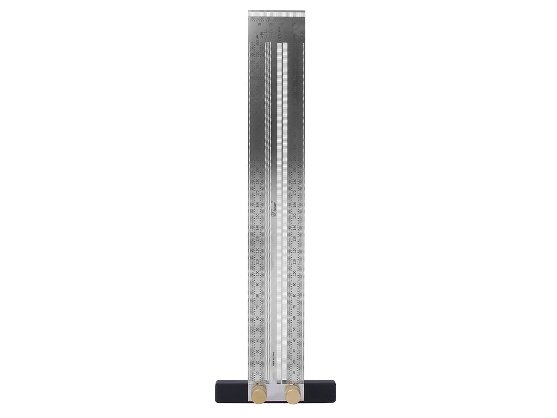 Calibre De Furos Em Aço Inoxidável Formato T, Ferramenta De Gravação Para Madeira Com Caneta Automática 300 Mm