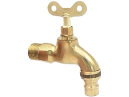 1 Peça G1/2" Torneira Automática De Latão Para Máquina De Lavar Roupa E Piscina, Com Fluxo Lento E Chave