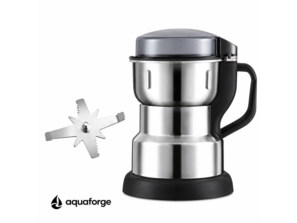 Moinho Elétrico Aquaforge Com 450 G E Aço Inoxidável Para Grãos E Especiarias