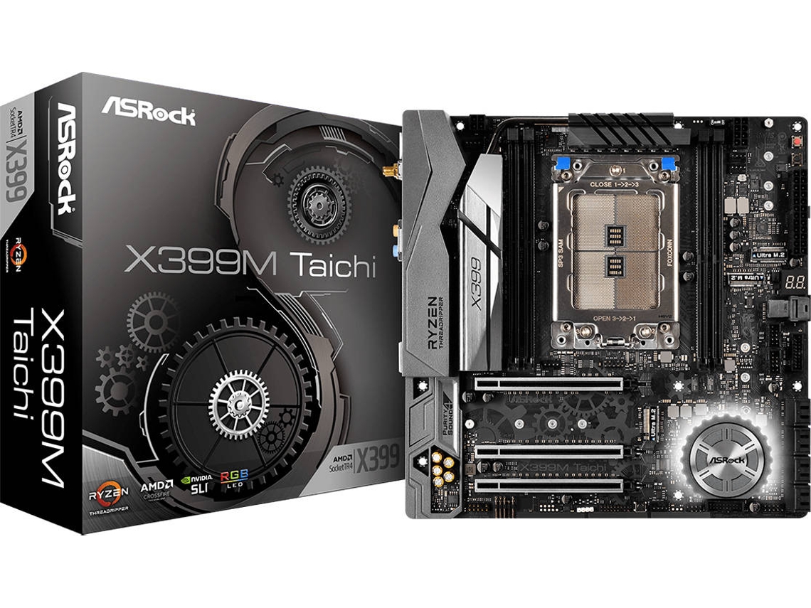 Motherboard ASROCK X399M Taichi (Socket TR4 AMD X399 Micro ATX