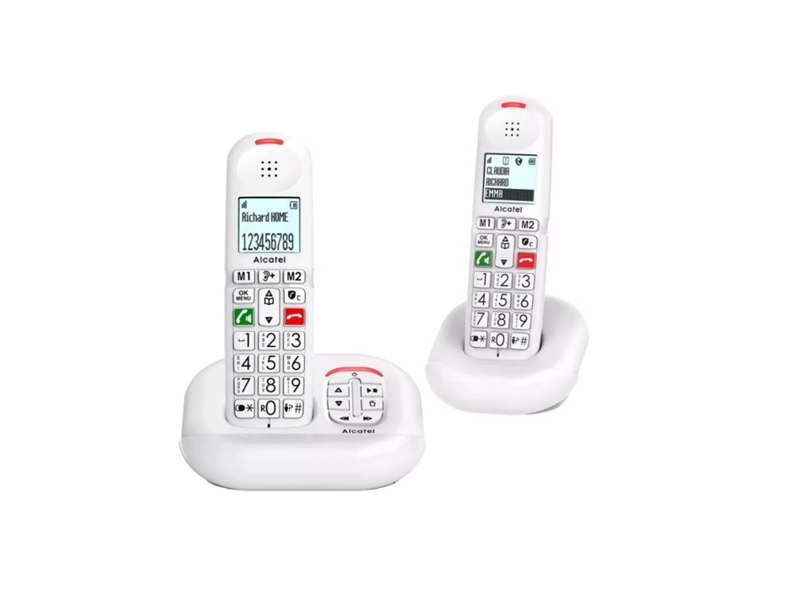 Telefone Sem Fio Alcatel Duo Dect Branco Xl685voiceduoblanc