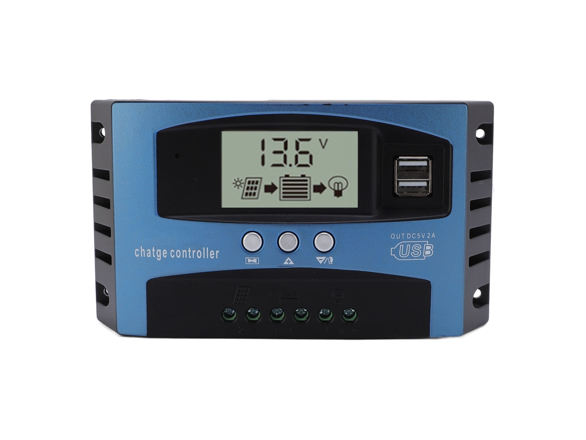 Controlador De Carga Solar Mppt 50a 12v/24v Usb