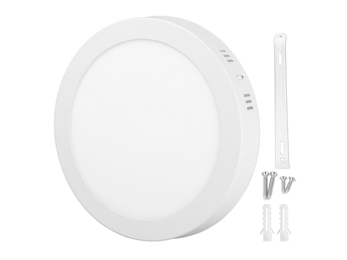 Lâmpada de Teto embutida led ultra fina redonda 18w 6000 6500k para corredor | S/MARCA