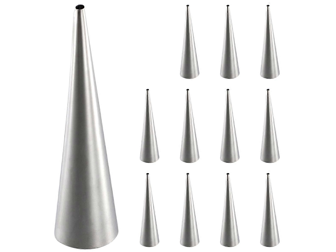 Conjunto De 12 Formas Grandes Em Aço Inoxidável Para Bolos E Pastéis Dinamarqueses