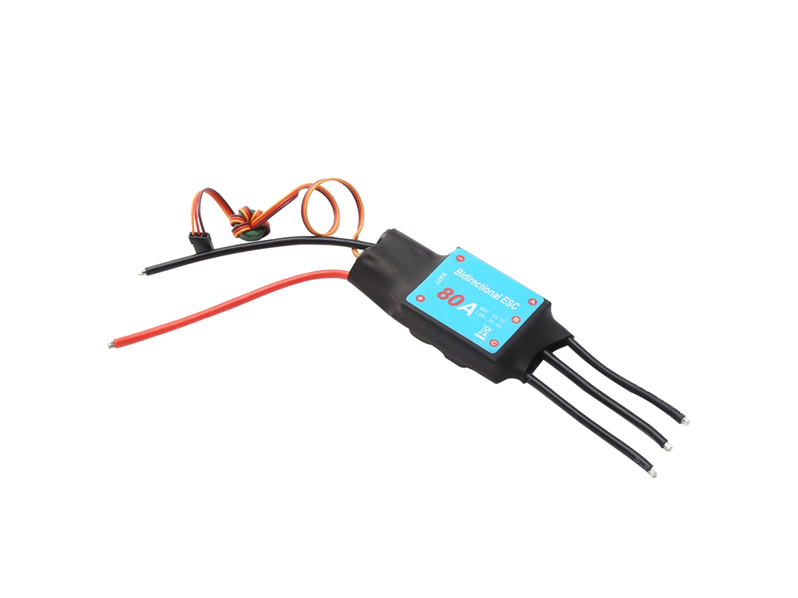 Esc Brushless Bidirecional 80a Para Carro E Barco De Controle Remoto